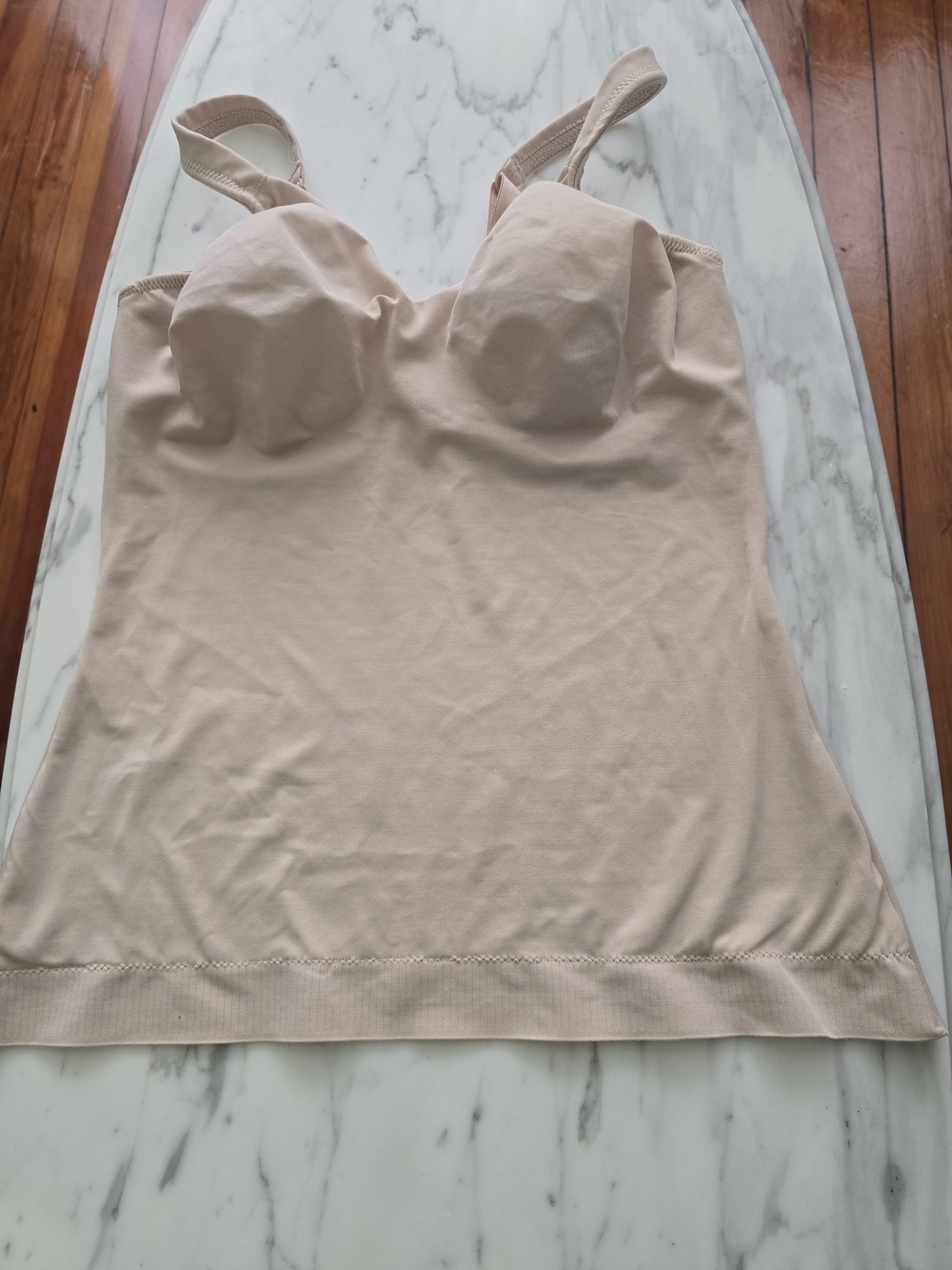 Bali Nude Seamless Shaping Cami Tank with Built-in Bra 36D